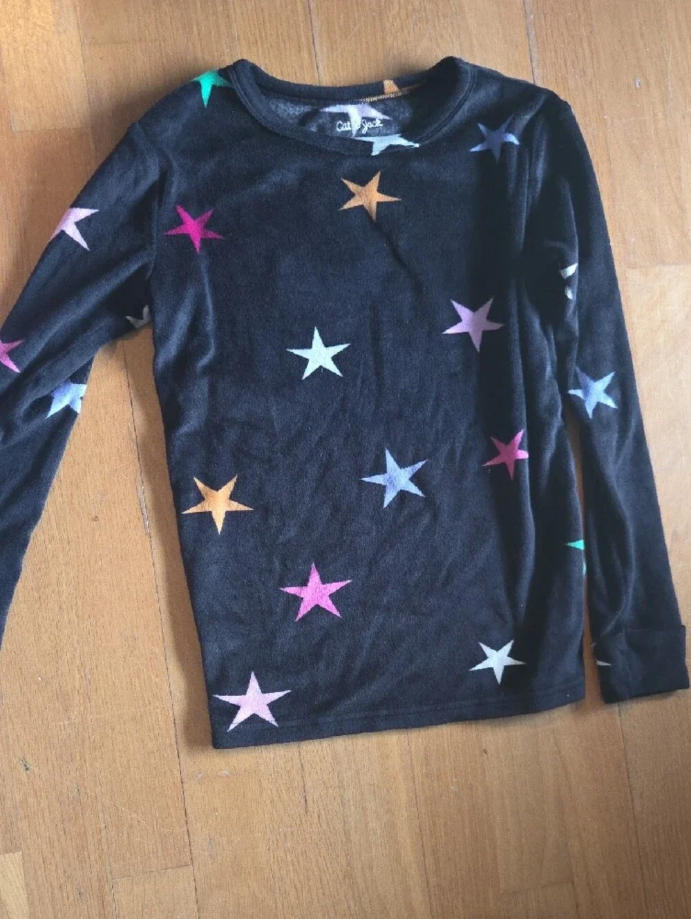 Cat & Jack | Black Star-Print Kids Pajama Set with Multicolor Stars